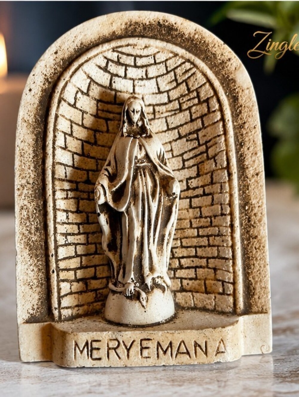 Vintage Meryem Ana House of Virgin Mary Ephesus Turkey Shrine Statue Pilgrimage